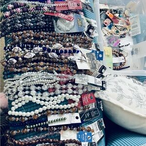 Assorted brand-new bead strands and extras!!